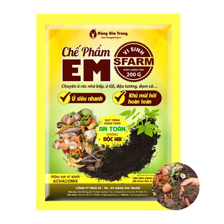 Chế Phẩm EM SFARM, Gói 200g缩略图 Chế Phẩm EM SFARM, Gói 200g缩略图