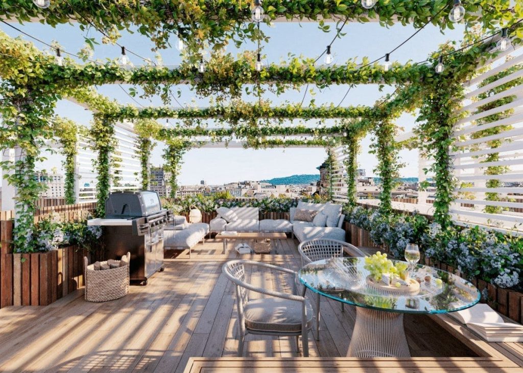 Giàn leo sân thượng: Top mẫu đẹp và kinh nghiệm thiết kế缩略图