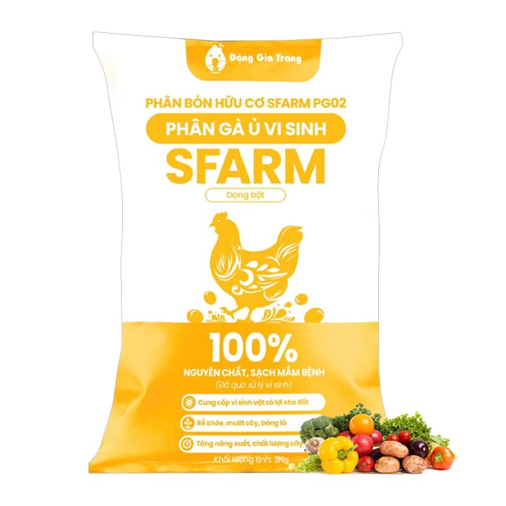 Phân Gà Ủ Vi Sinh SFARM Dạng Bột, Bao 2Kg缩略图 Phân Gà Ủ Vi Sinh SFARM Dạng Bột, Bao 2Kg缩略图