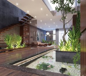 Tuyển tập những mẫu tiểu cảnh khô giếng trời đẹp cho nhà phố hiện đại缩略图