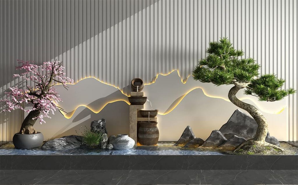 Tiểu cảnh nước trong nhà: Gợi ý mẫu đẹp, cách bố trí và chăm sóc缩略图 Tiểu cảnh nước trong nhà: Gợi ý mẫu đẹp, cách bố trí và chăm sóc缩略图