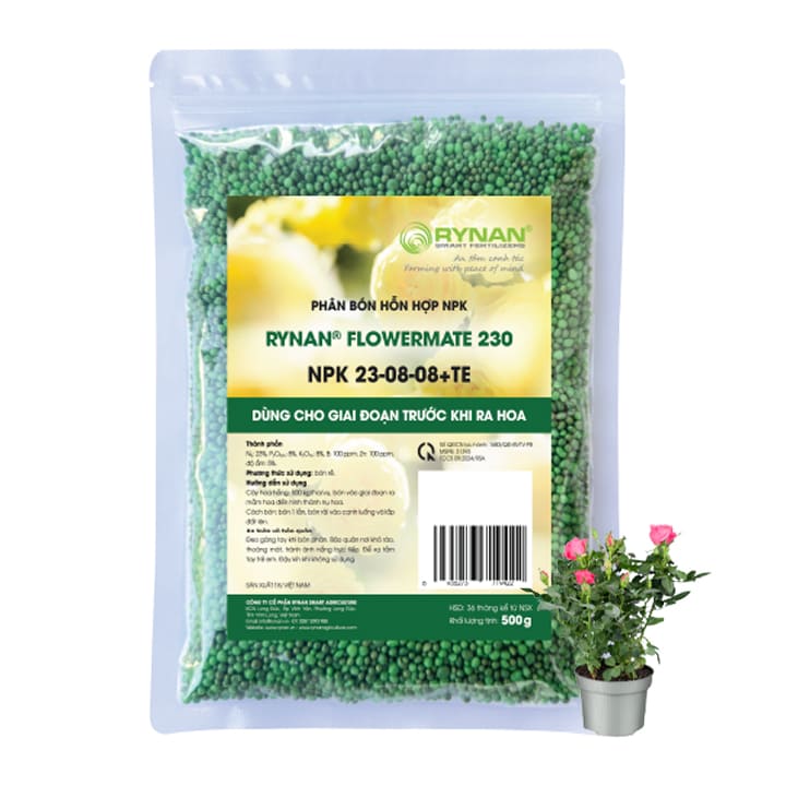 Phân tan chậm Rynan 230 NPK 23-08-08+TE túi 500g缩略图