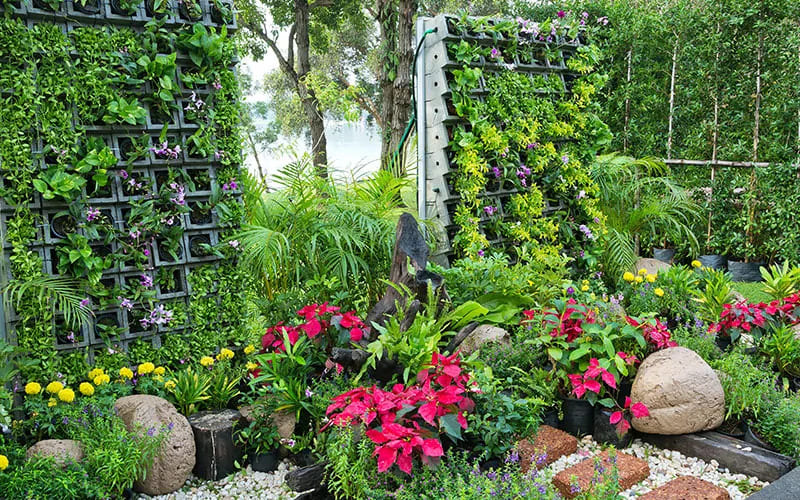 Những mẫu vườn đứng ngoài trời đẹp và sáng tạo cho không gian缩略图