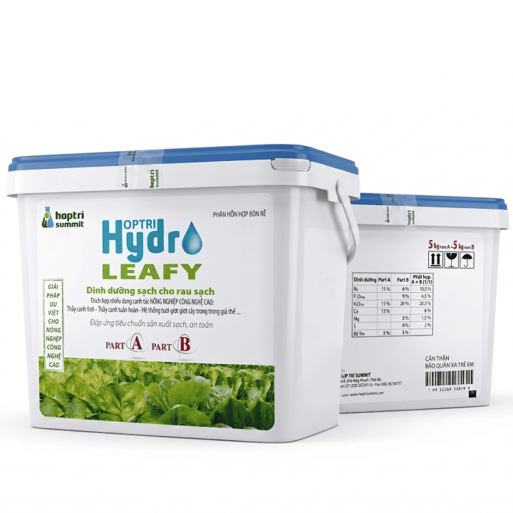Dinh Dưỡng Thuỷ Canh Hợp Trí Hydro Leafy, Hộp 10kg (5kg Part A & 5kg Part B)缩略图