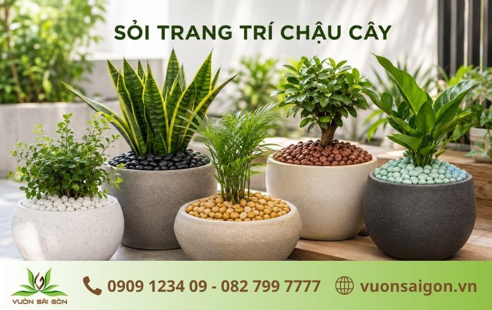 Sỏi Trang Trí Chậu Cây: Nên Chọn Màu Nào Đẹp Và Hợp Phong Thủy?缩略图