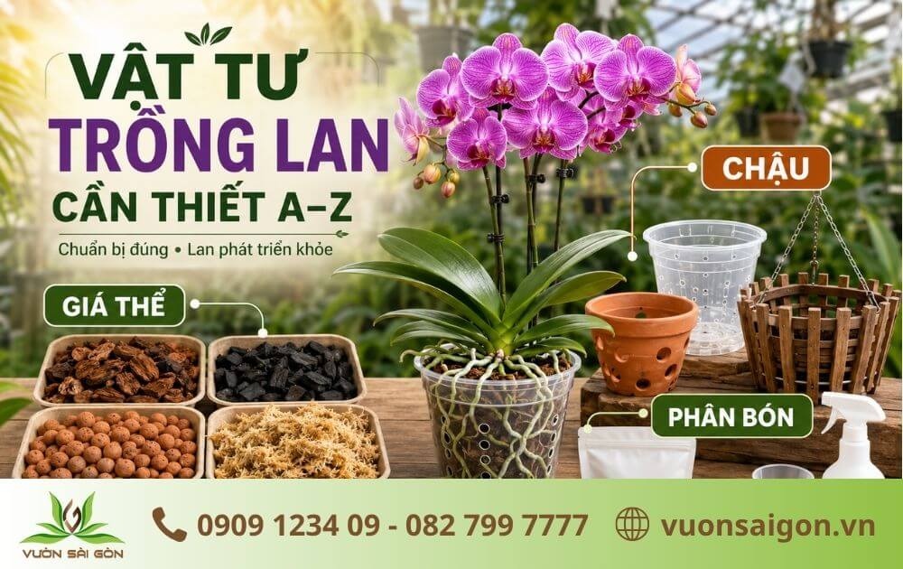Vật Tư Trồng Lan Cần Thiết: Giá Thể, Chậu, Phân Bón A-Z缩略图 Vật Tư Trồng Lan Cần Thiết: Giá Thể, Chậu, Phân Bón A-Z缩略图
