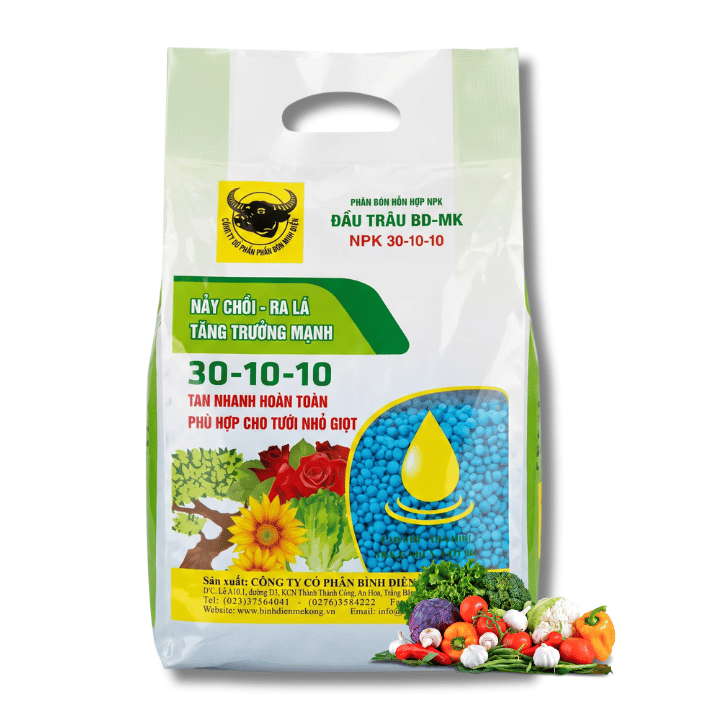 Phân Bón Đầu Trâu NPK 30-10-10, Túi 1kg缩略图