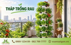 Tháp Trồng Rau – Giải Pháp Trồng Nhiều Rau Trên Diện Tích Nhỏ缩略图